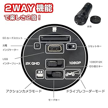 LeFHe　自転車＆バイク用　ドライブレコーダー/アクションカム 【新品未開封】 Amazon.co.jp: リーフイー 2Way Style(ドライブレコーダー